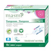 Masmi, tampony bawełniane, Super, 18 szt.