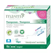 Masmi, tampony bawełniane, Super, 18 szt.