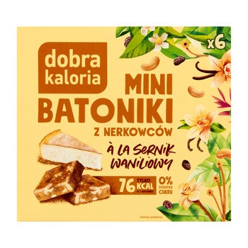 Dobra Kaloria, mini batoniki z nerkowców a'la sernik, 102 g