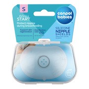 Canpol Easy Start, silikonowe osłonki na piersi, rozmiar S, 2 szt.
