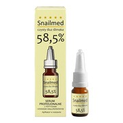 Snailmed, serum profesjonalne ze śluzem ślimaka, peptydami biomimetycznymi i kwasem hialuronowym, 8 ml