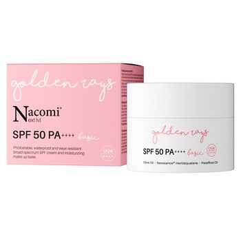 Nacomi Next LVL, krem do twarzy SPF 50 UV Basic, 50 ml