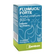 Fluimucil Forte, 600 mg, tabletki musujące, 10 szt.