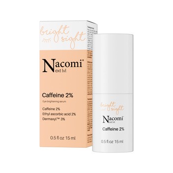 Nacomi Next LVL, rozświetlające serum pod oczy z kofeiną 2%, 15 ml