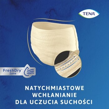 Tena Lady Pants Plus, majtki chłonne, Creme, rozmiar M, 9 szt.