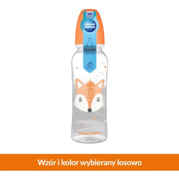 Canpol, butelka dekorowana "Wesołe zwierzaki", 250 ml