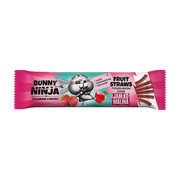 Bunny Ninja, Fruit Straws, przekąska owocowa, pałeczki o smaku jabłko-malina, 16 g