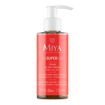 Miya Cosmetics mySUPERskin, lekki olejek do demakijażu i oczyszczania twarzy, oczu, ust, 140 ml