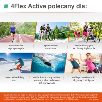 4Flex Active, saszetki z proszkiem, smak truskawkowy, 30 szt.