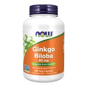 Now Foods Ginkgo Biloba 60 mg, kapsułki, 240 szt.