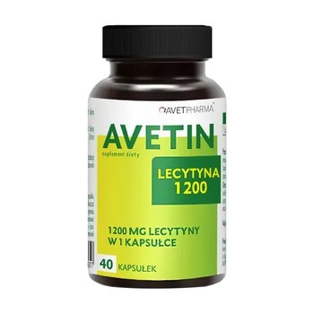 Avet Pharma Avetin Lecytyna 1200, kapsułki, 40 szt.