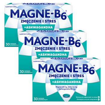 Zestaw 3x Magne-B6 Zmęczenie i stres