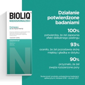 Bioliq Specialist Niedoskonałości, peelingujący żel do mycia twarzy, 125 ml