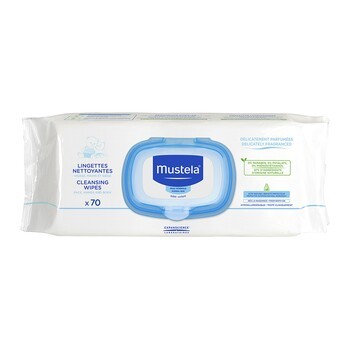 Mustela Bebe-Enfant, chusteczki oczyszczające do skóry normalnej, 70 szt