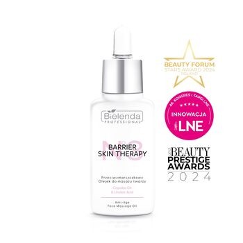Bielenda Professional, Barrier Skin Therapy, przeciwzmarszczkowy olejek do masażu twarzy, 30 ml