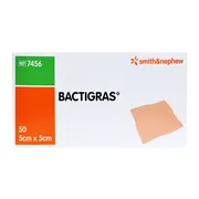 Bactigras, opatrunek parafinowy, jałowy, 5 cm x 5 cm, 50 szt.