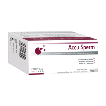 Accu Sperm, test płodności dla mężczyzn określający stężenie plemników, 1 szt.