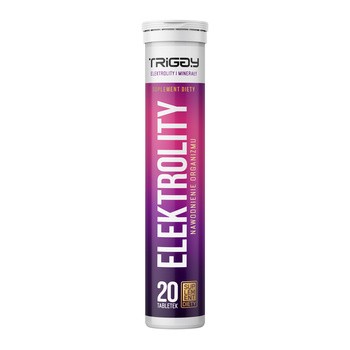 Triggy Elektrolity, tabletki musujące, smak grejpfrutowo-żurawinowy, tabletki musujące, 20 szt.
