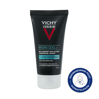 Vichy Homme HydraCool+, żel nawilżający z efektem chłodzenia, 50 ml