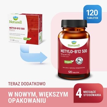 Naturell Metylo-B12 500, tabletki, 120 szt.