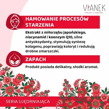 Vianek, przeciwzmarszczkowy krem na noc, cera z oznakami starzenia, 50 ml