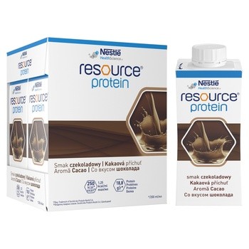 Resource Protein, płyn o smaku czekoladowym, 4 x 200 ml