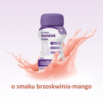 Nutridrink Protein, płyn o smaku brzoskwinia-mango, 4 x 125 ml