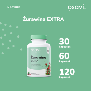 Osavi Żurawina Extra, kapsułki twarde,120 szt.
