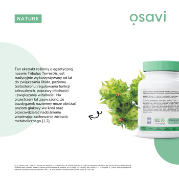 Osavi Tribulus Terrestris - saponiny 200 mg, kapsułki twarde, 120 szt.