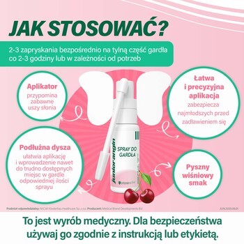 Junior-angin, spray do gardła, 20 ml