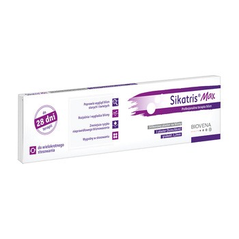 Sikatris MAX, silikonowy plastrer na blizny, 5 cm x 30 cm, 1 szt.