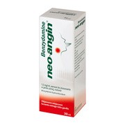 Benzydamine neo-angin, 1,5mg/ml aerozol do stosowania w jamie ustnej 30ml