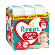 Pampers Pants, 3 (6-11 kg), pieluchomajtki jednorazowe, 204 szt.