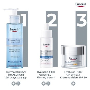 Eucerin Hyaluron-Filler, krem na dzień SPF 30 z kwasem hialuronowym, przeciwzmarszczkowy, 50 ml