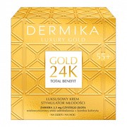 Dermika Luxury Gold, luksusowy krem stymulator młodości 55+, 50 ml