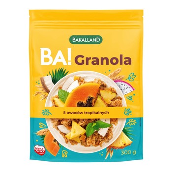 Bakalland Ba! granola 5 owoców tropikalnych, 300 g