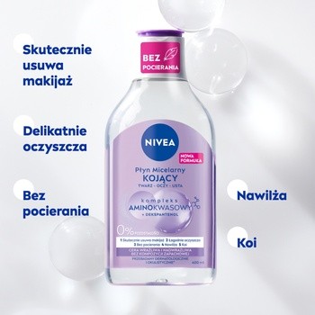Nivea MicellAIR, 5w1 płyn micelarny cera wrażliwa i nadwrażliwa, 400 ml