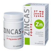 Zincas forte, 27 mg jonów cynku, tabletki, 50 szt.