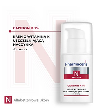 Pharmaceris N Capinon K 1%, krem z witaminą K uszczelniającą naczynka, 30 ml