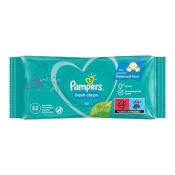 Pampers Fresh Clean, chusteczki nawilżane, 52 szt.