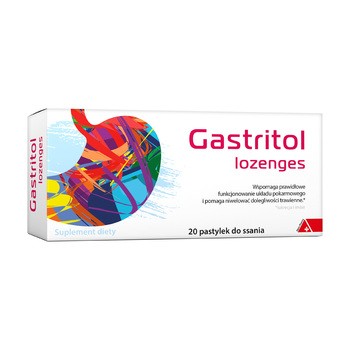 Gastritol lozenges, pastylki do ssania, 20 szt.