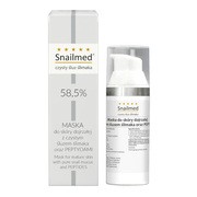 Snailmed, regenerująco odżywcza maska z śluzem ślimaka, kwasem hialuronowym oraz peptydami, 50 ml