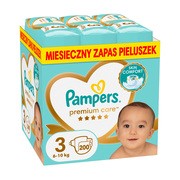 Pampers Premium Care 3 (6−10kg), pieluszki jednorazowe, 200 szt.