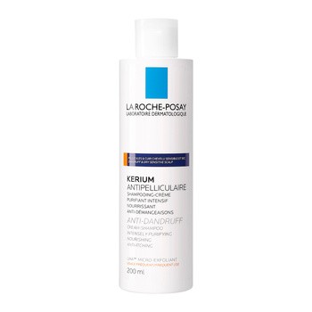 La Roche-Posay Kerium, szampon-krem przeciwłupieżowy, łupież suchy, 200 ml