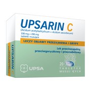 Upsarin C, 330 mg + 200 mg, tabletki musujące, 20 szt.