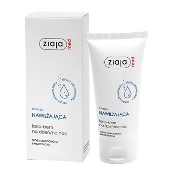 Ziaja Med Kuracja Nawilżająca, lano-krem na dzień i na noc, 50 ml
