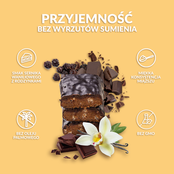 BeRaw! Protein 28%, batonik, sernik waniliowy, baton proteinowy, 40 g