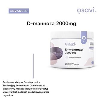 Osavi, D-mannoza 2000 mg, proszek, 120 g