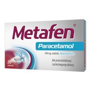 Metafen Paracetamol, 500 mg, tabletki, 20 szt.