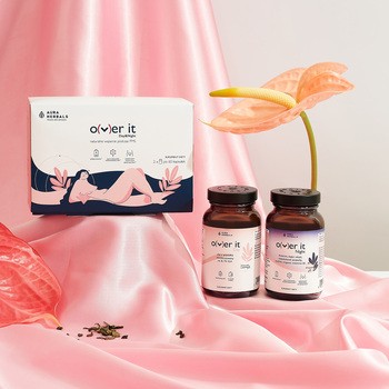 Aura Herbals Over it, wsparcie PMS, kapsułki, 60 szt. + 60 szt.